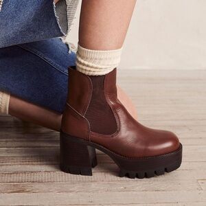 Jeffrey Campbell Brown Platform Boots